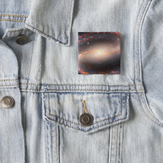 Spiral Galaxy Ngc 1300. Button (Beispiel)