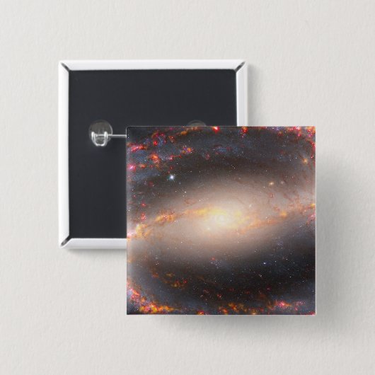 Spiral Galaxy Ngc 1300. Button (Vorne & Hinten)