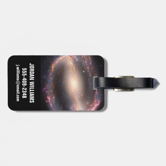 Spiral Galaxy Ngc 1300. Gepäckanhänger (Rückseite horizontal)