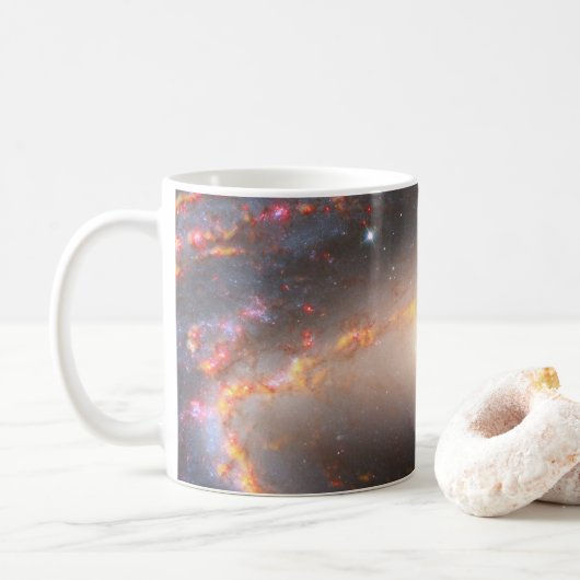 Spiral Galaxy Ngc 1300. Kaffeetasse (Mit Donut)