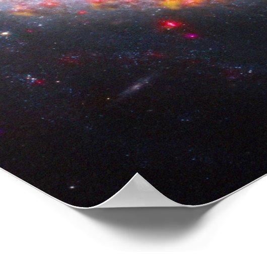 Spiral Galaxy Ngc 1300. Poster (Ecke)