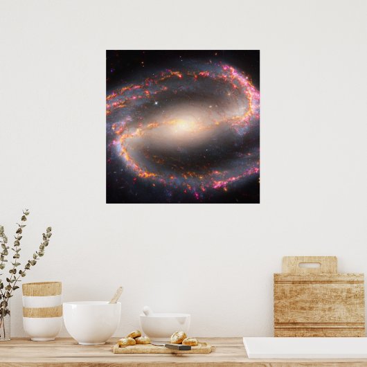 Spiral Galaxy Ngc 1300. Poster (Küche)