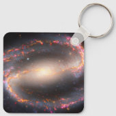 Spiral Galaxy Ngc 1300. Schlüsselanhänger (Rückseite)