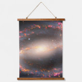 Spiral Galaxy Ngc 1300. Wandteppich Mit Holzrahmen (Vorderseite)