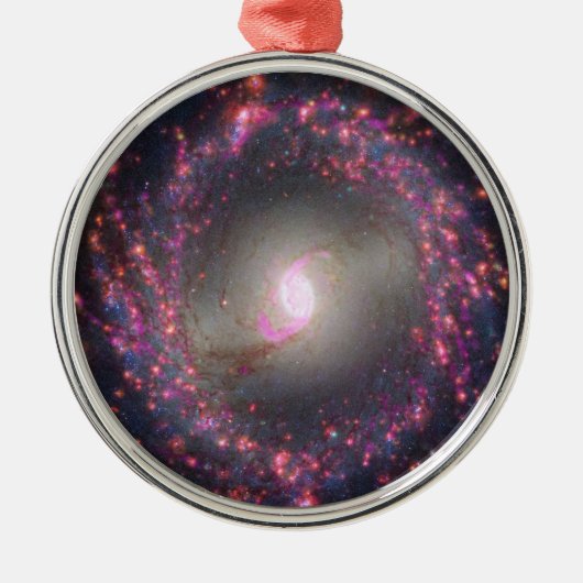 Spiral Galaxy Ngc 3351. Ornament Aus Metall (Vorne)