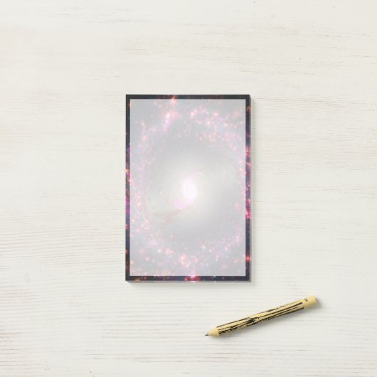 Spiral Galaxy Ngc 3351. Post-it Klebezettel (Auf Schreibtisch)