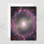 Spiral Galaxy Ngc 3351. Postkarte (Vorne/Hinten)