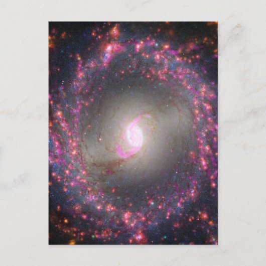 Spiral Galaxy Ngc 3351. Postkarte (Vorderseite)