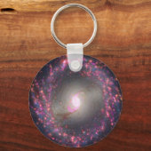 Spiral Galaxy Ngc 3351. Schlüsselanhänger (Rückseite)