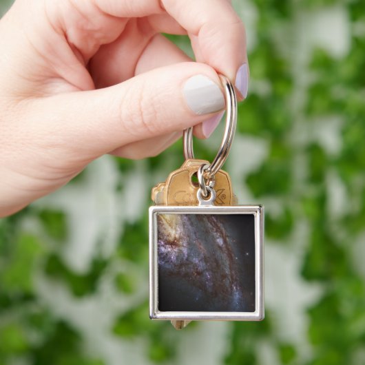 Spiral Galaxy Ngc 3627. Schlüsselanhänger (Hand)