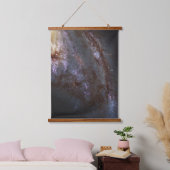 Spiral Galaxy Ngc 3627. Wandteppich Mit Holzrahmen (Schlafzimmer)