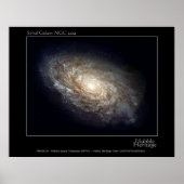 Spiral Galaxy NGC 4414 Hubble Telescope Foto Poster (Vorne)