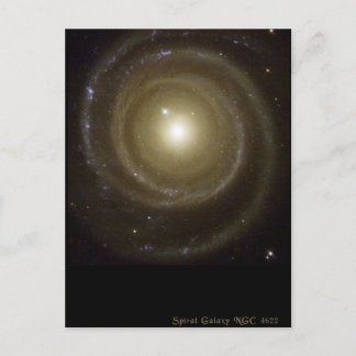 Spiral Galaxy NGC 4622 Spins Backward Postkarte