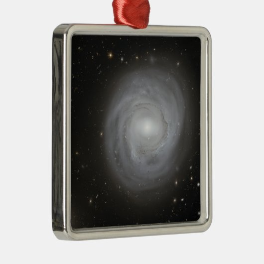 Spiral Galaxy NGC 4921 Silbernes Ornament (Rechts)