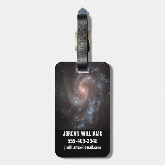 Spiral Galaxy Ngc 5584 Gepäckanhänger (Rückseite vertikal)