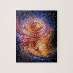 Spiral Galaxy SMM J2135-0102 Künstlerimpression Puzzle