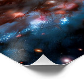 Spiral Galaxy Soup Poster (Ecke)