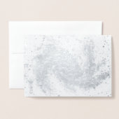 Spiral Galaxy Weihnachtskarte - Silberfolie Folienkarte (Vorderseite mit Umschlag)