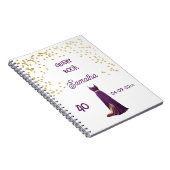 Spiral Gästebuch 40. Geburtstag Notizblock (Rechte Seite)