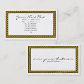 Spiral Gerahmt - Amber Visitenkarte (Vorne/Hinten)