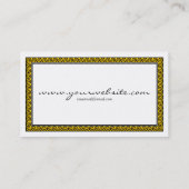 Spiral Gerahmt - Amber Visitenkarte (Rückseite)