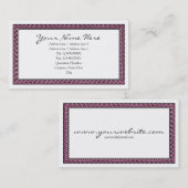 Spiral Gerahmt - Rosa Visitenkarte (Vorne/Hinten)