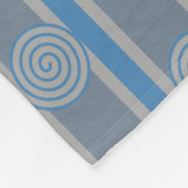 Spiral gestreift fleecedecke (Ecke)