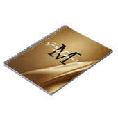 Spiral Glamour Monogram Notebook Notizblock (Linke Seite)