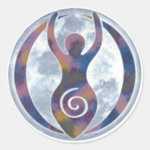 Spiral Goddess Window Sticker