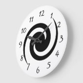 Spiral Große Wanduhr (Winkel)