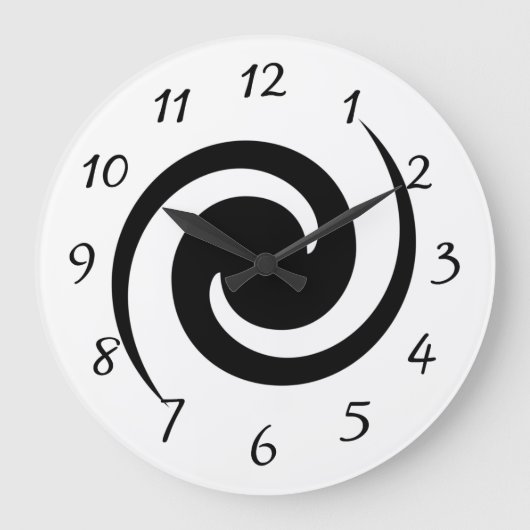 Spiral Große Wanduhr (Vorderseite)
