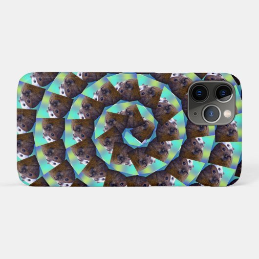 Spiral Guinea Pig Pattern, Case-Mate iPhone Hülle (Rückseite (Horizontal))