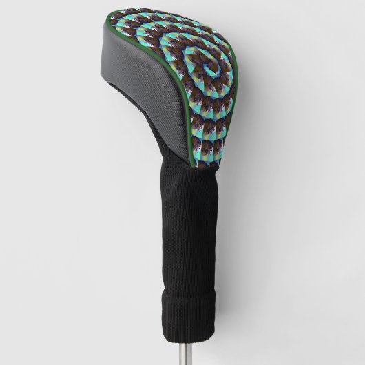 Spiral Guinea Pig Pattern, Golf Headcover (angewinkelt)