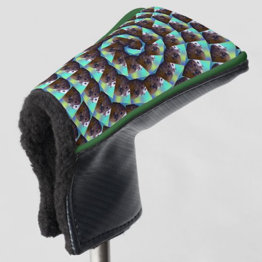 Spiral Guinea Pig Pattern, Golf Headcover (3/4 Vorderseite)