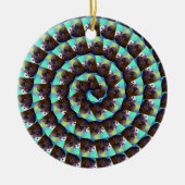 Spiral Guinea Pig Pattern, Keramik Ornament (Vorne)