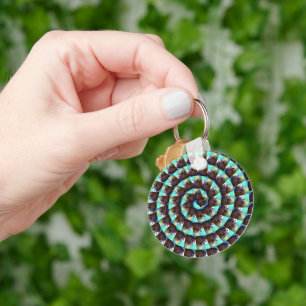 Spiral Guinea Pig Pattern, Schlüsselanhänger