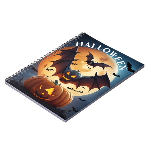 Spiral Halloween Note Pad Notizblock (Linke Seite)