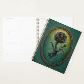 Spiral Hardcover Planner with  a surreal rose Planer (Anzeige)