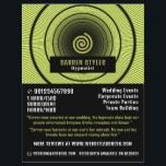 Spiral Hypnosis, Hypnotist Event Entertainer Flyer<br><div class="desc">Spiral Hypnosis,  Hypnotist Event Entertainer Werbung Flyer durch den Business Card Store.</div>