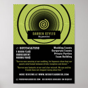 Spiral Hypnosis, Hypnotist Event Entertainer Poster