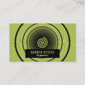 Spiral Hypnosis, Hypnotist Event Entertainer Visitenkarte (Vorderseite)
