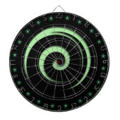 Spiral Hypnotic Green Regulation Dart Board Dartscheibe (vorne)