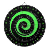 Spiral Hypnotic Green Wheel Regulation Dart Board Dartscheibe (vorne)