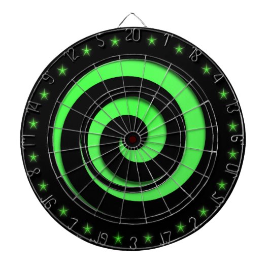 Spiral Hypnotic Green Wheel Regulation Dart Board Dartscheibe (vorne)