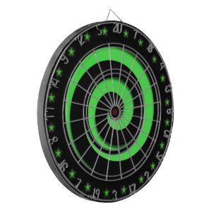Spiral Hypnotic Green Wheel Regulation Dart Board Dartscheibe