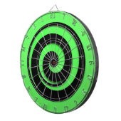 Spiral Hypnotic Green Wheel Regulation Dartscheibe (Vorderseite rechts)