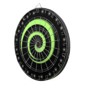 Spiral Hypnotic Hot Green Regulation Dart Board Dartscheibe (Vorderseite rechts)