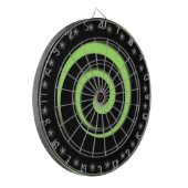 Spiral Hypnotic Hot Green Regulation Dart Board Dartscheibe (Vorderseite Links)