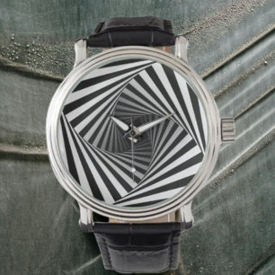 Spiral-Illusion Armbanduhr