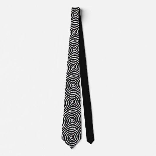 Spiral Illusion Neck Tie for Bold Visual Impact Krawatte (Vorderseite)
